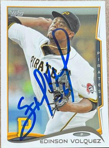 Edinson Volquez Autographed 2014 Topps #652