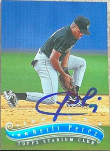 Neifi Perez Autographed 1997 Stadium Club #174 Neifi Perez Autographed 1997 Stadium Club #174