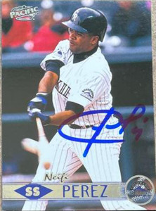 Neifi Perez Autographed 1999 Pacific #151 Neifi Perez Autographed 1999 Pacific #151