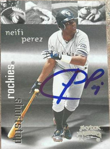Neifi Perez Autographed 1999 Skybox Thunder #38 Neifi Perez Autographed 1999 Skybox Thunder #38