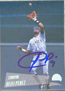 Neifi Perez Autographed 2000 Stadium Club #88