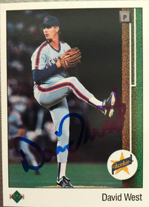 David West Autographed 1989 Upper Deck #7