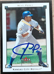 Neifi Perez Autographed 2002 Fleer Premium #108 Neifi Perez Autographed 2002 Fleer Premium #108