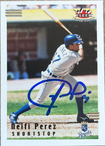 Neifi Perez Autographed 2002 Fleer Triple Crown #132