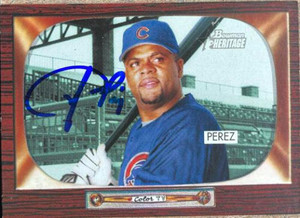 Neifi Perez Autographed 2004 Bowman Heritage #111 Neifi Perez Autographed 2004 Bowman Heritage #111