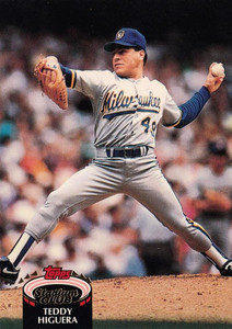 1992 Stadium Club #208 Teddy Higuera VG Milwaukee Brewers 