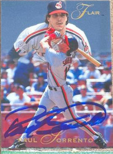 Paul Sorrento Autographed 1993 Flair #199