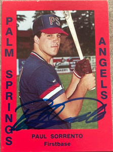 Paul Sorrento Autographed 1988 Cal League #110