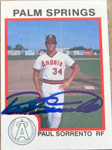 Paul Sorrento Autographed 1987 Pro Cards #301