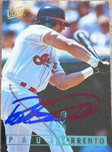 Paul Sorrento Autographed 1995 Fleer Ultra #282