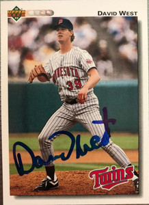 David West Autographed 1992 Upper Deck #548