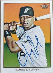 Hanley Ramirez Autographed 2009 Topps 206 #102