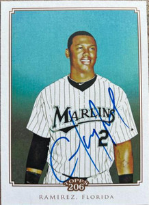 Hanley Ramirez Autographed 2010 Topps 206 #176