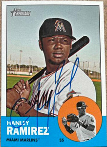 Hanley Ramirez Autographed 2012 Topps Heritage #122