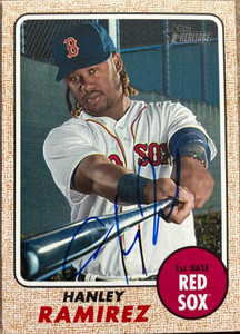 Hanley Ramirez Autographed 2017 Topps Heritage #244