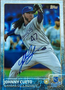 Johnny Cueto Autographed 2015 Topps Update #US304 Johnny Cueto Autographed 2015 Topps Update #US304