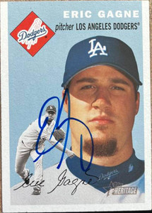 Eric Gagne Autographed 2003 Topps Heritage #185