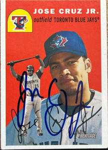 Jose Cruz Jr. Autographed 2003 Topps Heritage #2 Jose Cruz Jr. Autographed 2003 Topps Heritage #2