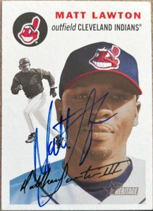 Matt Lawton Autographed 2003 Topps Heritage #22