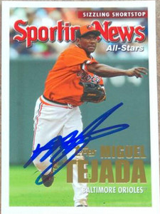 Miguel Tejada Autographed 2005 Topps #358 Miguel Tejada Autographed 2005 Topps #358