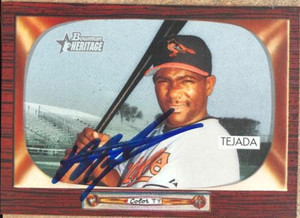Miguel Tejada Autographed 2004 Bowman Heritage #127 SP