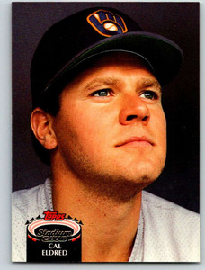 1992 Stadium Club #327 Cal Eldred VG Milwaukee Brewers 