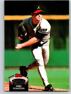 1992 Stadium Club #344 Mike Stanton VG Atlanta Braves 