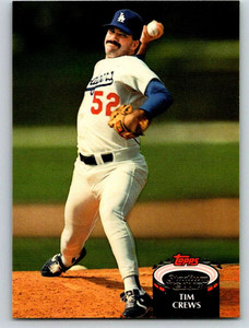 1992 Stadium Club #349 Tim Crews VG Los Angeles Dodgers 