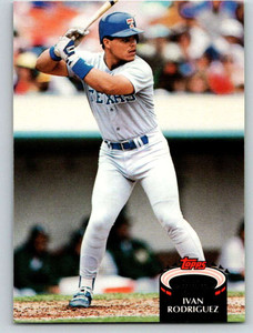 1992 Stadium Club #415 Ivan Rodriguez VG Texas Rangers 