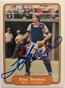 Alex Trevino Autographed 1982 Fleer #540