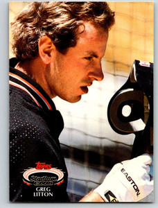 1992 Stadium Club #439 Greg Litton VG San Francisco Giants 
