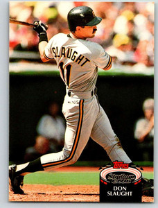 1992 Stadium Club #545 Don Slaught VG Pittsburgh Pirates 