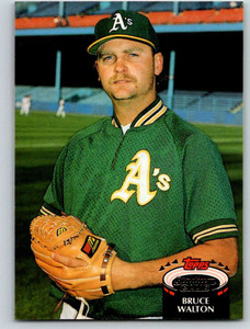 1992 Stadium Club #563 Bruce Walton VG Oakland Athletics 