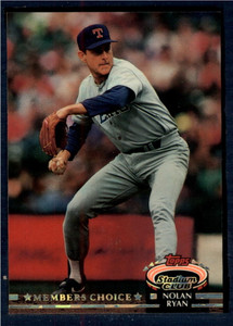 1992 Stadium Club #605 Nolan Ryan MC VG Texas Rangers 