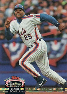 1992 Stadium Club #608 Bobby Bonilla MC VG New York Mets 