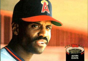 1992 Stadium Club #617 Alvin Davis VG California Angels 