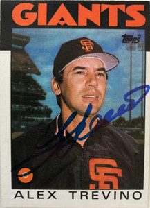 Alex Trevino Autographed 1986 Topps #444