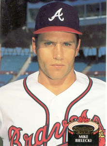 1992 Stadium Club #656 Mike Bielecki VG Atlanta Braves 