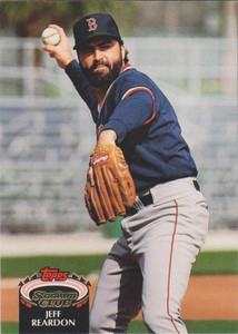 1992 Stadium Club #657 Jeff Reardon VG Boston Red Sox 