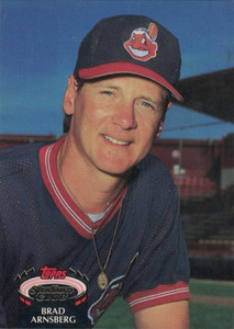 1992 Stadium Club #668 Brad Arnsberg VG Cleveland Indians 