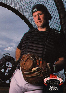 1992 Stadium Club #675 Greg Olson VG Atlanta Braves 