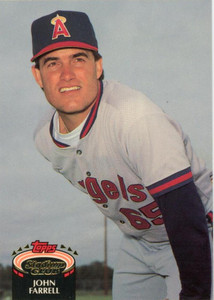 1992 Stadium Club #693 John Farrell VG California Angels 