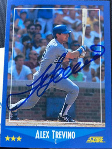 Alex Trevino Autographed 1988 Score #182
