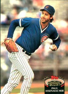 1992 Stadium Club #731 Paul Assenmacher VG Chicago Cubs 