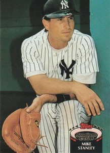 1992 Stadium Club #741 Mike Stanley VG New York Yankees 