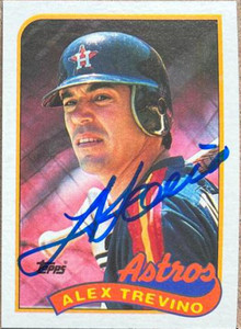 Alex Trevino Autographed 1989 Topps #64