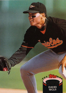 1992 Stadium Club #783 David Segui VG Baltimore Orioles 