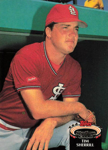 1992 Stadium Club #822 Tim Sherrill VG St. Louis Cardinals 