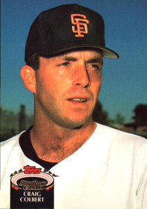 1992 Stadium Club #891 Craig Colbert VG RC Rookie San Francisco Giants 