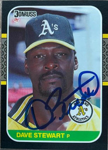 Dave Stewart Autographed 1987 Donruss #648